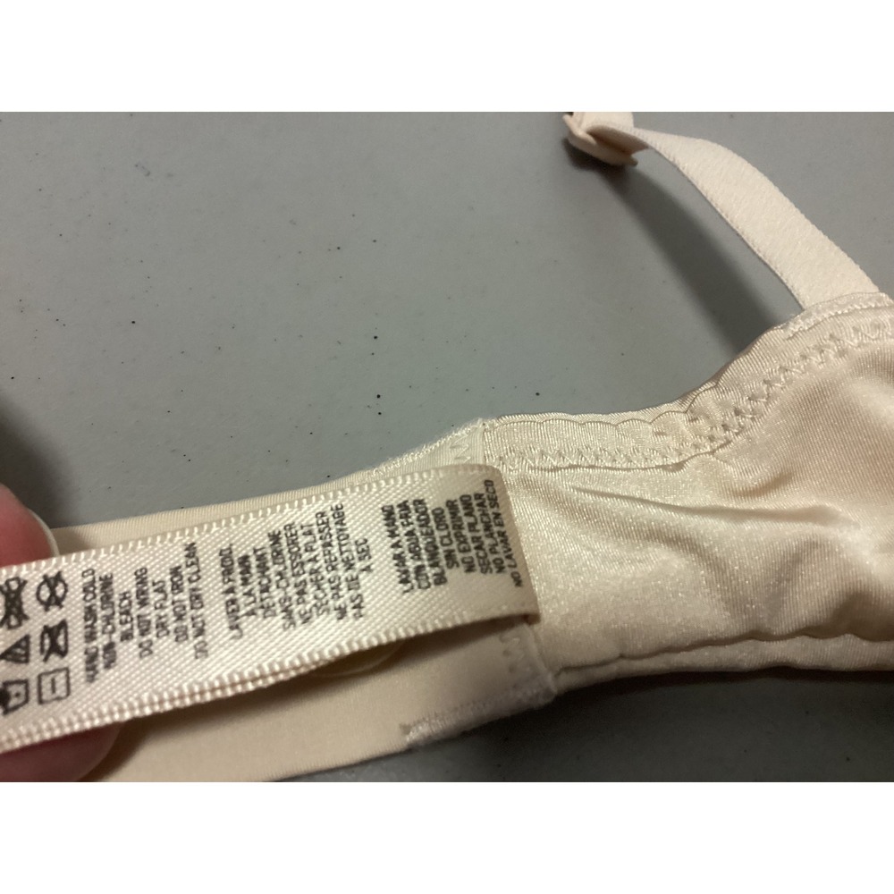 Skims Wireless Padded Bra Womens 34D Beige Seamless Adjustable Straps - Picture 6 of 15